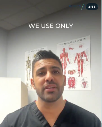 Dr. Ajit in the physician knee guide